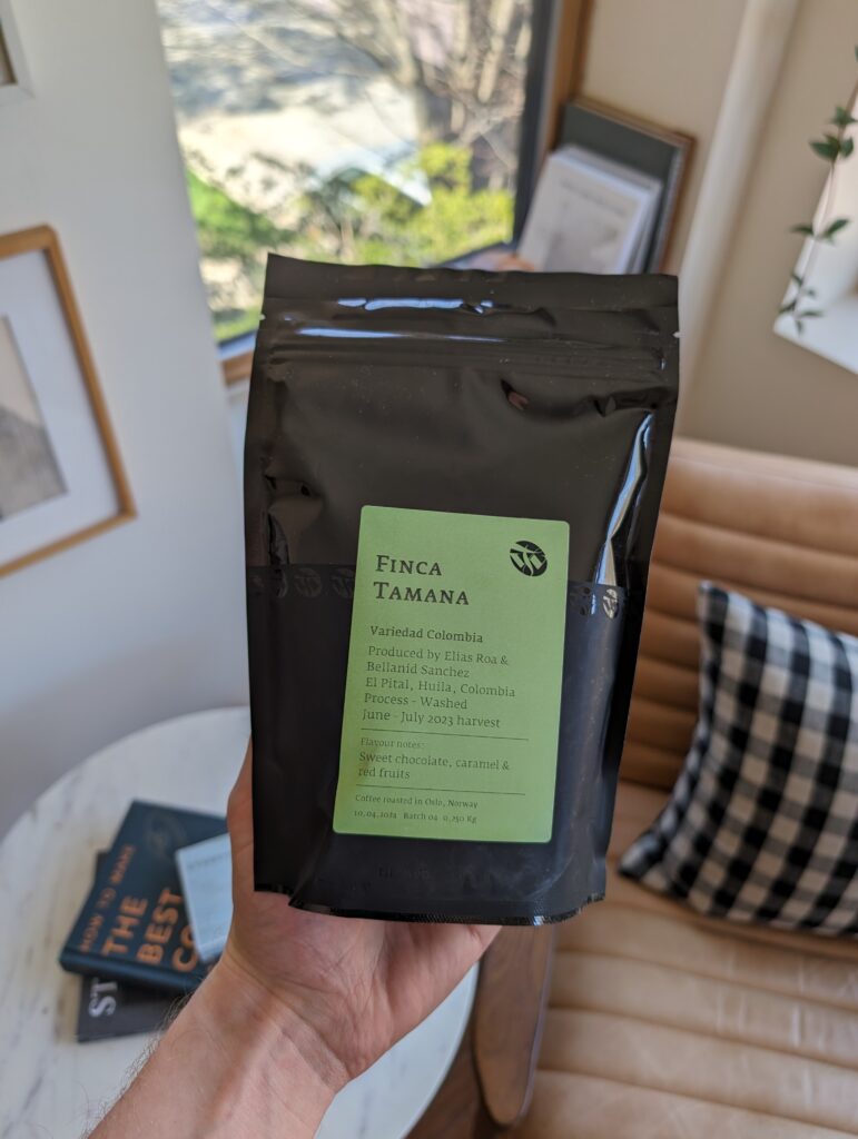 Finca Tamana coffee bag from Tim Wendelboe